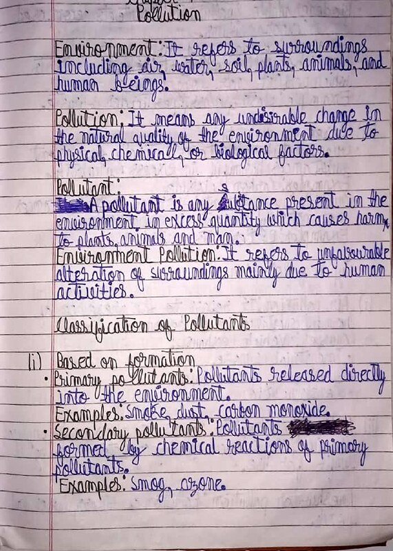 Thumbnail for ICSE CLASS-9 Geography Notes : Pollution and It's Sources