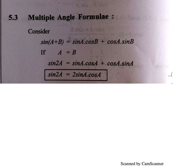 Thumbnail for Notes for trigonometry formulas