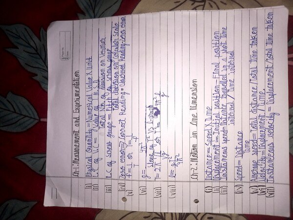 Thumbnail for Physics ICSE Class-9 Formula Sheet