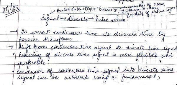 Signals and Systems digital communication part complete hand written notes