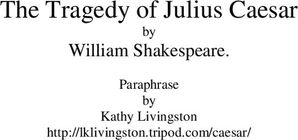 Thumbnail for Simple English of The Julius Caesar For ICSE