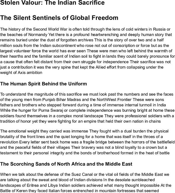 Thumbnail for Stolen Valour: The Indian Sacrifice