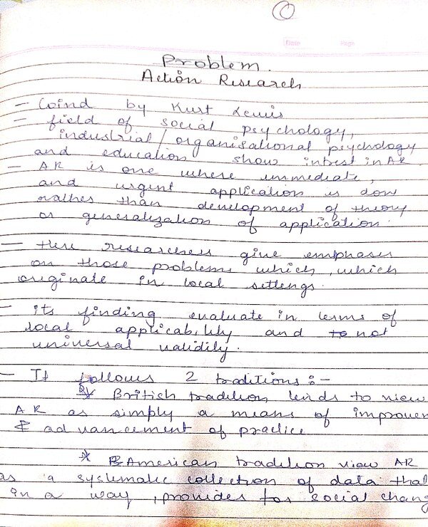 Action research and its characteristics