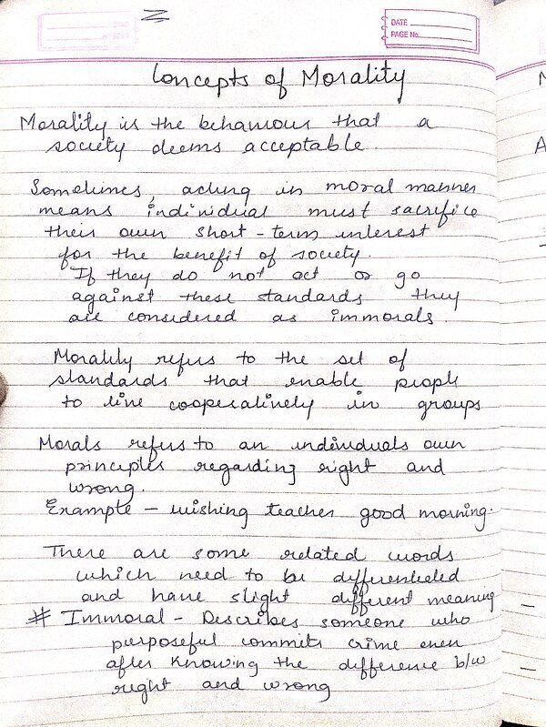 Thumbnail for Concept of morality, factors contributing to moral development and stages of moral development