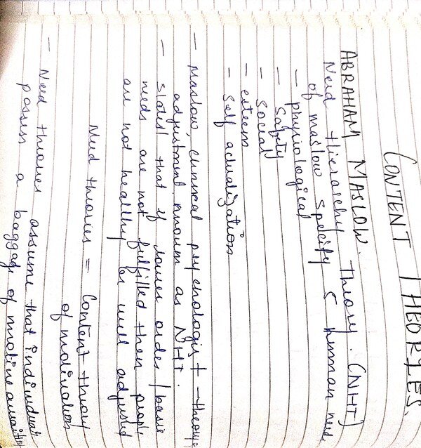 Thumbnail for Content Theories of Motivation