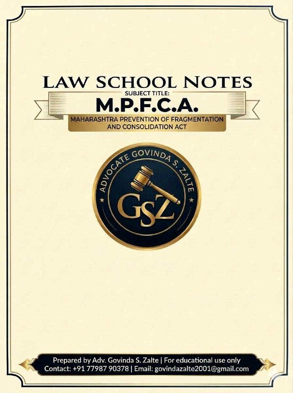 Thumbnail for Fragmentation and Consolidation Act by Adv Govinda Zalte