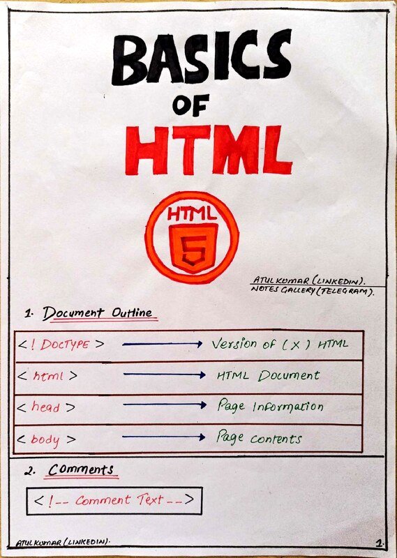 Thumbnail for HTML Handwritten Notes for Beginners (Easy & Simple Explanation PDF)