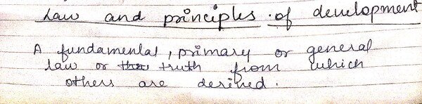 Thumbnail for Laws and Principles of development