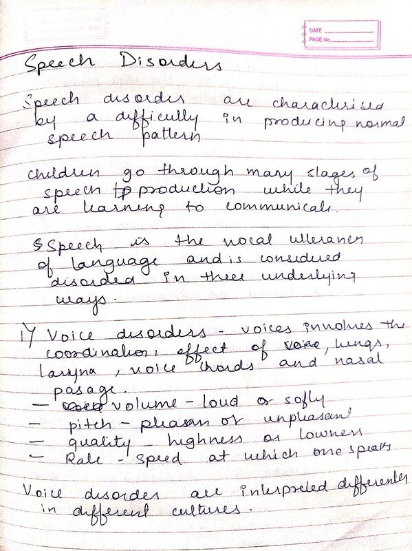 Speech Disorders
