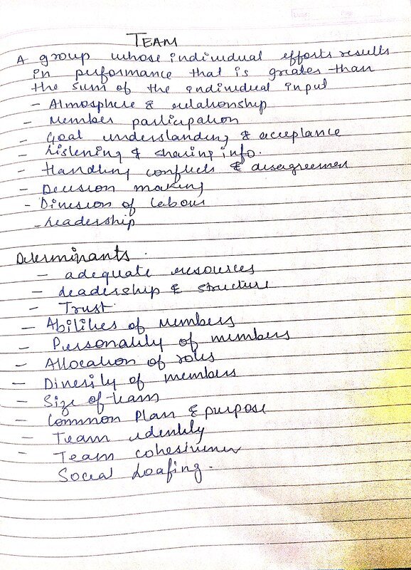 Thumbnail for Teams, determinants, types, difference between group and teams