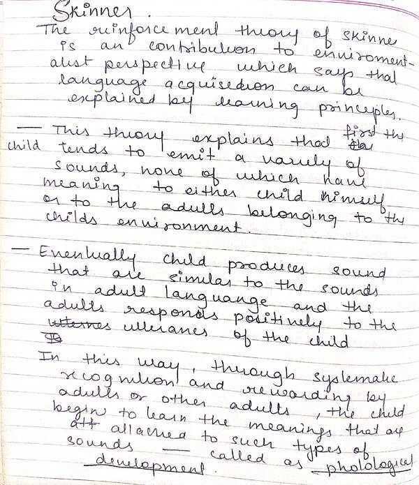 Theories of language development -2