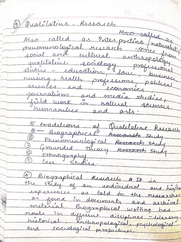 Types of Psychological researches - part 2