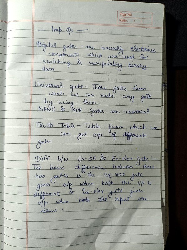 Thumbnail for Digital electronics Handwritten important topics