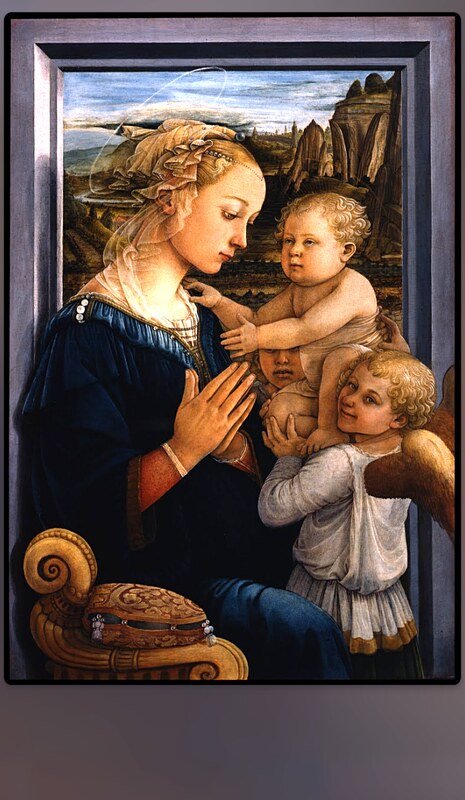 Thumbnail for Madona and child with two Angels