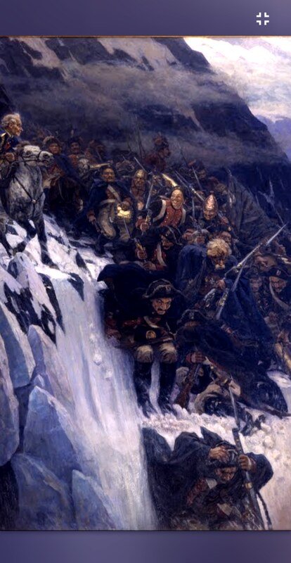 Thumbnail for Suvorov crossing the Alps in 1799