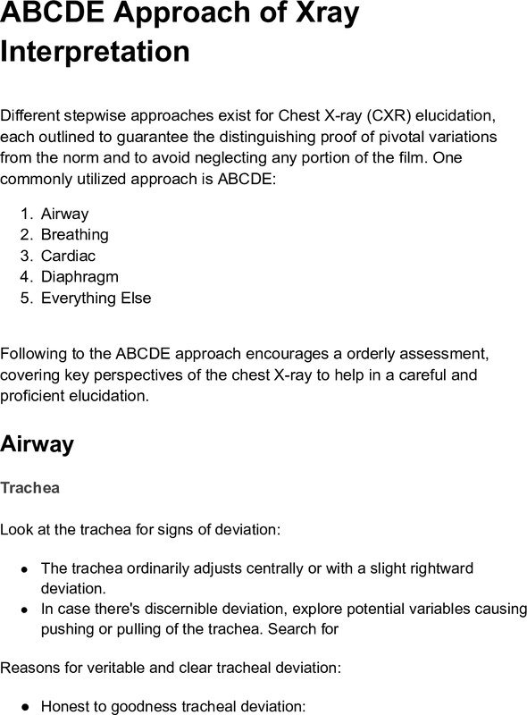 Thumbnail for ABCDE Approach of Xray Interpretation