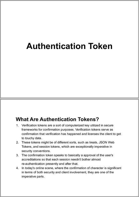 Thumbnail for Authentication Token