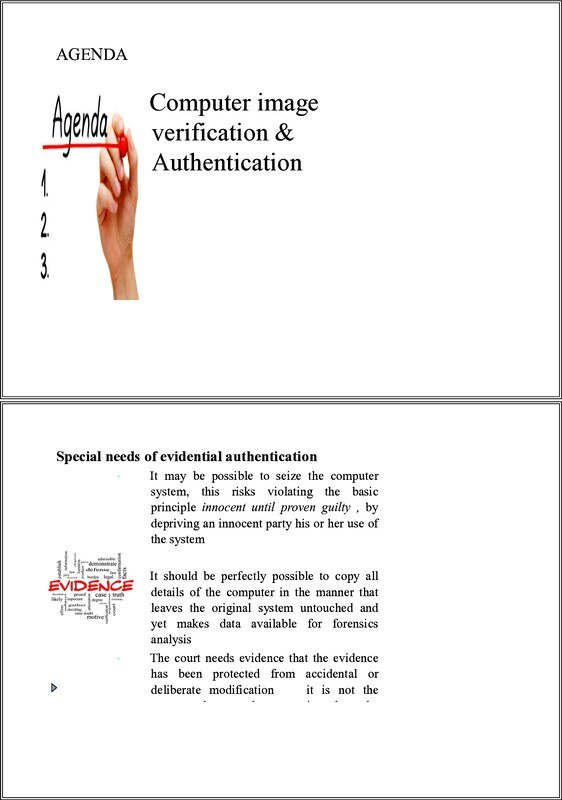 Thumbnail for Computer image verification & Authentication