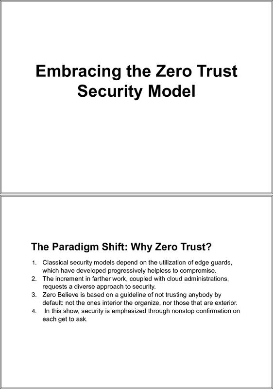 Thumbnail for Embracing the Zero Trust Security Model