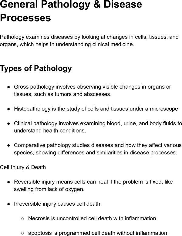 Thumbnail for General Pathology & Disease Processes