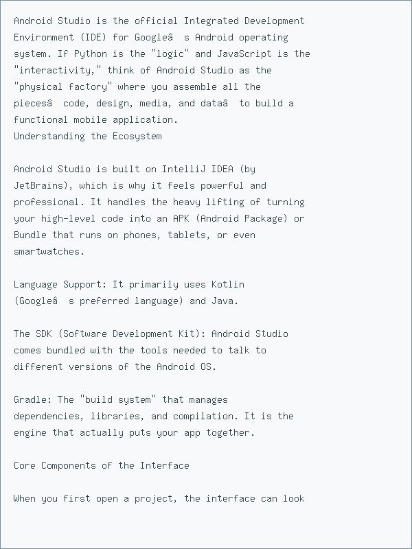 Thumbnail for Introduction to Android Studio: The Developer’s Workshop