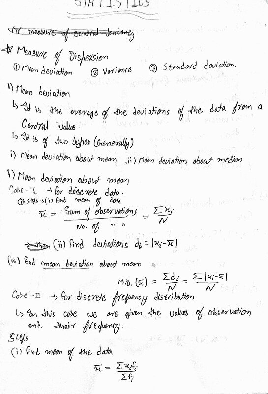 Thumbnail for statistics part 1(Mean deviation about mean)