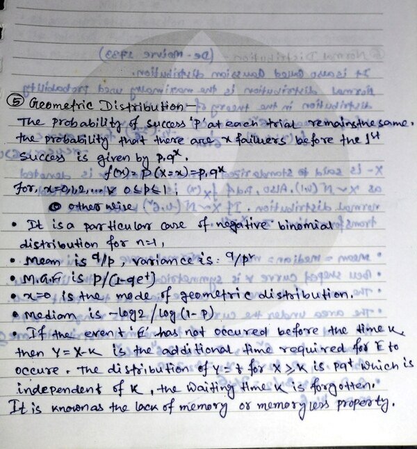 Thumbnail for Geometric distribution and normal distribution
