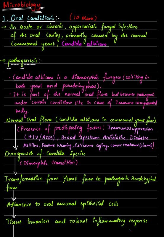 Thumbnail for Oral candidiasis and HIV(Human immunodeficiency Virus) exam ready notes