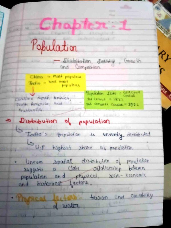 Thumbnail for Population: density and distribution ncert 12