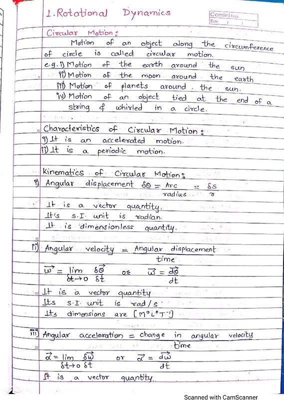 Rotational Dynamics