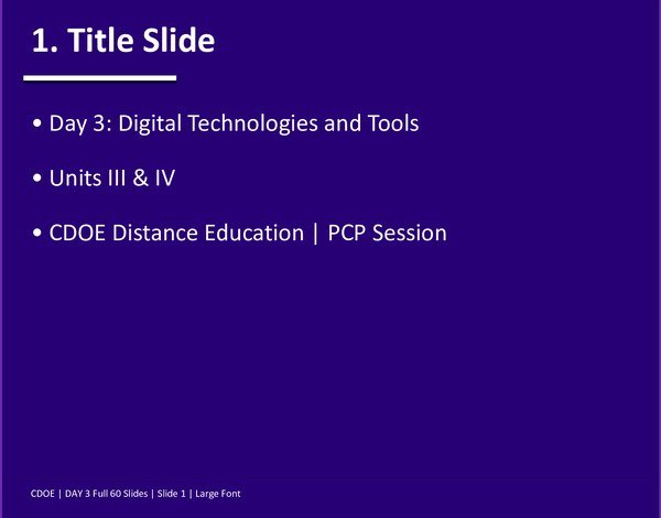 Digital Technologies Tools