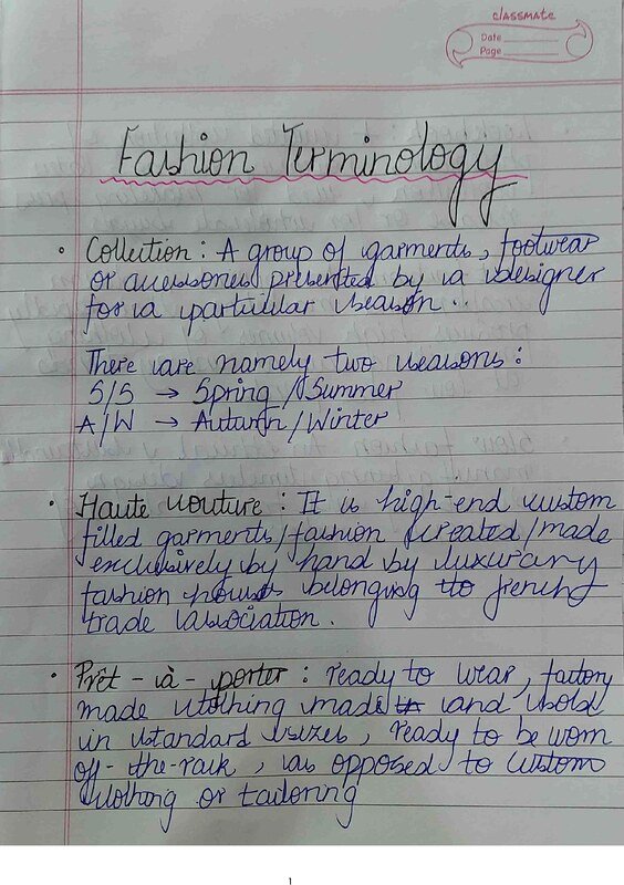 Thumbnail for Fashion Terminlogy 1