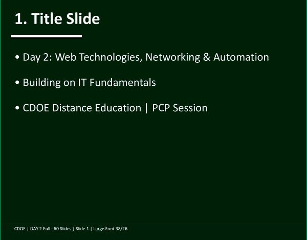 Network automation